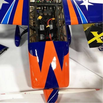 EXTREMEFLIGHT-RC EXTRA 300 78" V3 Plus ORANGE / BLAU ARF mit Tragflächen-Schnellverschluss